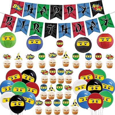 Ninja warrior birthday party decorations for red and blue boys.. Shop across boundaries with DIAYTAR NIGERIA's comprehensive catalog delivered nationwide at budget rates.