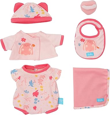 6 -piece Baby doll Manhattan Toy Stella Welcome Baby with hat.. DIAYTAR NIGERIA: Making quality accessible to all Nigerians with affordable prices and quick delivery.