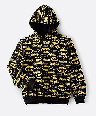 Batman design hooded sweatshirt for old boys - black, 11-12 years old.. DIAYTAR NIGERIA: Connecting Nigerians with affordable products delivered promptly nationwide.