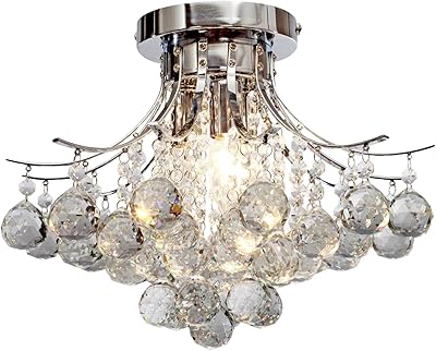 Saint Mossi Modern Chandelier in Crystal K9, Ceiling Chandelier embedded for dining room, bathroom, bedroom, living room, 3 lights.. Nigeria's favorite online shopping platform, DIAYTAR offers unbeatable prices and delivery within a week.