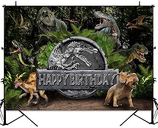Sensifun Dinosaur background for children, birthday decor, jurassic dinosaurus theme, dinosaur photography background, party banner supplies, 1.5 x 9 m in silk silk.. DIAYTAR NIGERIA: Where every purchase is affordable and delivery is always within a week.