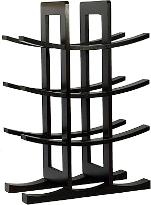 Ocean Star drink bottle holder, 12 bamboo bottles, dark espresso.. Say goodbye to long wait times — DIAYTAR Nigeria ships in just 5–8 days!