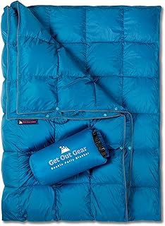 Double inflatable camping cover Get Out Gear - Extra inflated, compact, light and hot | Ideal for outside, travel, stadium, festivals, beach, hammock | water -resistant camping duvet (Sarcelle blue/gray).. Need something fast? Order it now from DIAYTAR Nigeria.