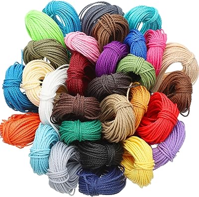 Wawasia Waxed Polyester 1 mm 30 colors, Waxed pearl wire for the manufacture of bracelets, crafts, jewelry manufacturing, 10 meters of each color.. Fast delivery, fair prices, and full variety — only on DIAYTAR Nigeria.
