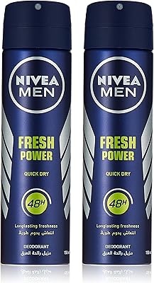 Spray anti-transpirant nivea men fresh power 150x 2 ml.. Experience DIAYTAR NIGERIA, where extensive product variety meets pocket-friendly prices and reliable delivery.