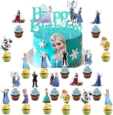 Set of 45 cake decoration sticks The snow queen with the word 'tommy elsa' for cake decorations, birthdays and birthday parties for girls.. DIAYTAR NIGERIA: Your affordable shopping destination with thousands of products delivered in days.