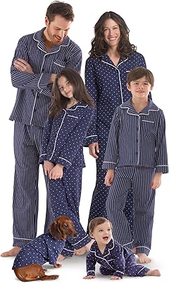 Super sweet family pajamas matching for the navy blue family.. Experience retail therapy without the financial stress at DIAYTAR NIGERIA's affordable e-commerce platform.