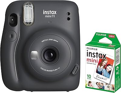 Instant camera Fujifilm Instax Mini 11 + 1 Film pack - Anthracite gray.. DIAYTAR NIGERIA: Where every search leads to affordable products delivered promptly across Nigeria.