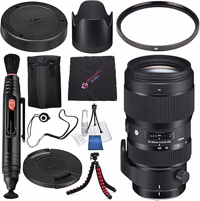 Objective Sigma 50-100mm F/1.8 DC HSM ART For Canon EF #693954 + Objective pen cleaner + microfiber cleaning cloth + lens cap + flexible tripod set (international model without warranty).. Your favorite brands are just a click away on DIAYTAR Nigeria.