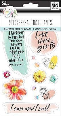 The Happy Planner stickers - Scrapbooking supplies - Women's empowerment theme - Multicolored - Ideal for newspapers, albums and albums - 56 stickers.. DIAYTAR NIGERIA: Where every shopping need is fulfilled with affordable prices and nationwide shipping.