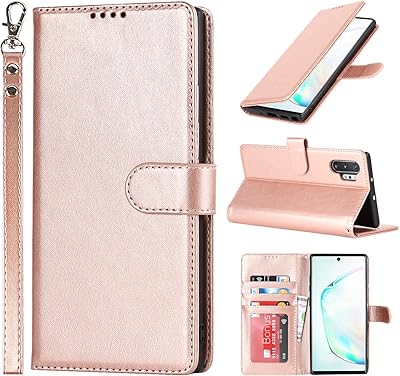 SAILORTECH WORK CASTER SAMSUNG GALAXY NOTE 10 PLUS, SUPER HATE QUALITY PU leather case, flap case with crutch, TPU shock slits, magnetic buckle, protective case for phone - pink gold.. Shop smarter, not harder with DIAYTAR NIGERIA - thousands of products at your fingertips with affordable delivery.