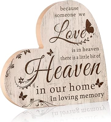 Gift commemorative sympathy, sign of loss of memory memory, commemorative gift in the shape of a heart, commemorative gift of loss of mother and father, gift of sympathy for the house, the living room, the table decoration, masterpiece.. DIAYTAR NIGERIA: Bridging the gap between consumers and quality products with affordable nationwide shipping.
