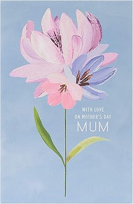 Greeting card for Mother's Day in the United Kingdom with envelope - Warm floral motif.. DIAYTAR NIGERIA connects you with thousands of products at competitive prices, delivered within a week.