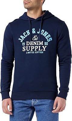 Sweat-shirt jjelogo sweat hood 2 col 22/23 noos de jack & jones.. DIAYTAR NIGERIA transforms dreams into deliveries with our affordable prices and 5-8 day shipping.