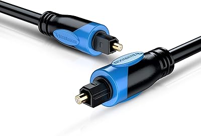 7.5 meter (25 feet) Blue Rigger Digital Optical Cable (25 feet) for PlayStation, Xbox, PlayStation 4 and PlayStation 3.. DIAYTAR NIGERIA: Your partner in affordable online retail with reliable shipping across Nigeria.