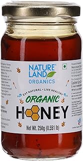 Land organics natural honey - 250g glass jar.. DIAYTAR NIGERIA transforms dreams into deliveries with our affordable prices and 5-8 day shipping.