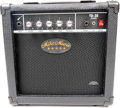 Mike Music 20 electric guitar amplifier - 30 watts (Basse guitar amplifier YP30, black).. Shop with confidence at DIAYTAR NIGERIA, where affordability meets reliability in less than 8 days.