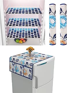 Set of exclusive decorative covers for Yellow Waves refrigerator (2 refrigerator handle covers and 3 refrigerator carpets, set of 6).. Navigate through thousands of products at pocket-friendly prices with DIAYTAR NIGERIA's easy-to-use platform.