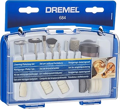 دريميل 684 Polishing accessories, for multifunction tools, set of 20 accessories for cleaning and polishing.. Shop with purpose and save with DIAYTAR NIGERIA's extensive platform and nationwide delivery service.
