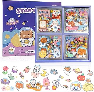 Amzuia 100 pieces set of cartoon stickers Extra-Atmospheric space, cute stickers waterproof water bottle laptop Scrapbook vinyl stickers in cosmetic kawaiii sticker packets for journalization gifts for children boys boys boys.. DIAYTAR NIGERIA: Where every purchase is affordable and delivery is always within a week.