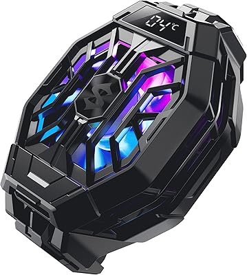 Mobile cooler Black Shark Fan Cooler 2 Pro with temperature display.. Discover why thousands choose DIAYTAR NIGERIA for affordable products delivered in less than a week.