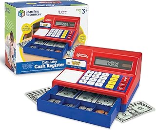Learning Resources Protend & Play Caisse Recorder, Classic counting game, Caisseuse for children, 73 pieces, 3 years and over.. DIAYTAR NIGERIA redefines convenience with our vast product selection and swift nationwide delivery.