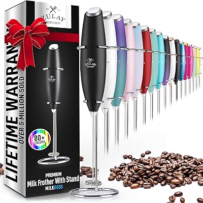 Original zulai portable milk mousseur - Mixer with coffee drinks, mini mousseur for cappuccino, strike, matcha, hot chocolate by milk boss (black).. Enjoy the simplicity of shopping with DIAYTAR NIGERIA, offering vast choices delivered in just 5-8 days.