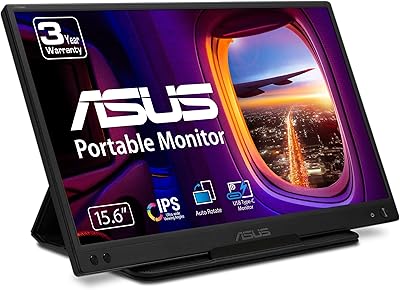 Portable USB monitor Asus Zen Screen 15.6 inches 1080p (MB166C) - FHD, IPS, USB type C, without flickering, blue light filter, tripod, anti -reflective surface and protective case.. DIAYTAR NIGERIA: Connecting Nigerians with their needs through our affordable and diverse marketplace.