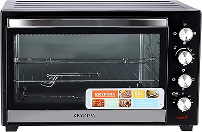 Krypton 2000 W electric kitchen oven with 60 l, black, Kno5322 crumb tank.. Discover the perfect balance of selection and value with DIAYTAR NIGERIA's nationwide e-commerce platform.