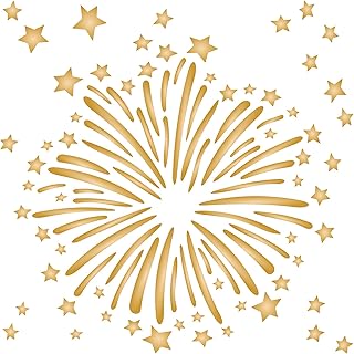 Fireworks stencil - 16.5 x 16.5 cm (m) - model of reusable Pyrotechnic Pyrotechnic festival.. Experience the ease of one-stop shopping with DIAYTAR NIGERIA's diverse catalog and nationwide delivery.