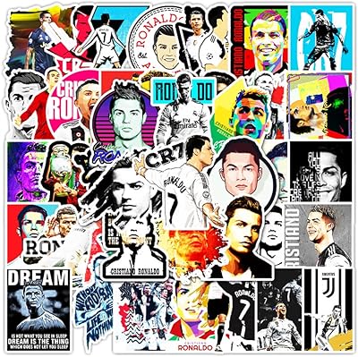 Goodrun 52 Pieces Cristiano Ronaldo Cr7 Football Sticker Football Stickers Waterproof Vinyl Sticker Cristiano Ronaldo DIY Decorate bottles of sticker stickers stickers of mobile phone luggage.. DIAYTAR NIGERIA: Your trusted partner for affordable online shopping with reliable delivery timeframes.