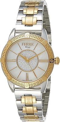 Quartz watch for women ferre milano fm1l170m0081 3, white, white, bracelet.. No more overpriced stores — DIAYTAR Nigeria brings the best to your door.