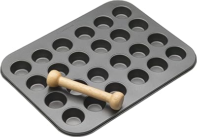 Mini 24 -hole non -stick pie kit Kitchencraft kcmchb43 35 cm x 27 cm with pastry press, presentation box.. DIAYTAR NIGERIA: Your trusted partner for affordable online shopping with reliable delivery timeframes.