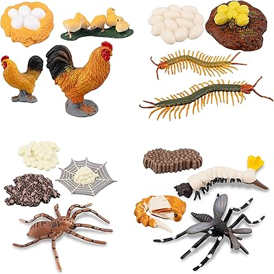 Toy Money 16 Pieces Figure Farm Animals, Spider Mosquito, Plastic Food Chain, Animal Figure, Toy Set, educational school project for young children.. From fashion trends to home essentials — find it on DIAYTAR Nigeria.
