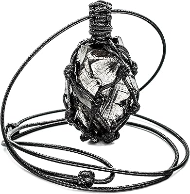 Crystal pendant of noble shungite Elite with adjustable cord.. DIAYTAR NIGERIA brings online shopping to every Nigerian with affordable prices and reliable shipping.