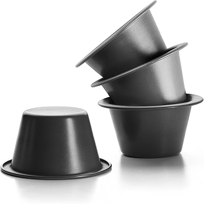 Set of Creamy Caramel Mussels Ebeli 8 x 5 cm, 4 pieces, Laminated steel plate, black, 8 x 8 x 5 cm.. Your daily needs delivered to your door — DIAYTAR Nigeria style.