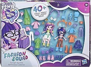 Set of mini dolls My Little Pony Equestria Girls Fashion Squad Twilight Sparkle and Princess Cadance, 40 fashion accessories.. Unlock access to a wide range of products with DIAYTAR NIGERIA's affordable e-commerce platform.
