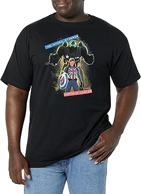 Marvel Big & Tall Hy Dra Stomper T-shirt with short sleeves for men.. Experience the future of online shopping with DIAYTAR NIGERIA's extensive product range and competitive pricing.