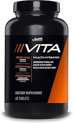 Vitamin A, C, B6, B12, E, K, BORE, BIOTINE AND POTASSIUM OF VITA JYM SPORTS, 60 tablets.. Discover endless shopping possibilities at DIAYTAR NIGERIA, with budget-friendly prices and reliable delivery.