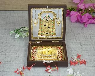 Aidas gold gift photo frame turupati balaji plated 24 carats with sharan.. DIAYTAR NIGERIA delivers more than purchases - we deliver affordable shopping solutions within the week.