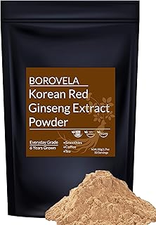 Extract from Korean red ginseng in 100 % natural powder to support a healthy, health, energy and concentration immune system, supplement with coffee, tea, yogurt and smoothie 50 portions.. DIAYTAR NIGERIA transforms dreams into deliveries with our affordable prices and 5-8 day shipping.