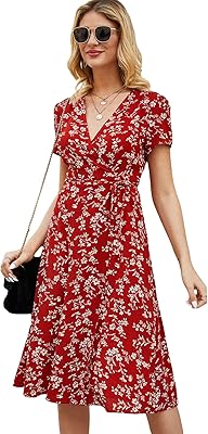 Shein mid-length trapezi-ample dress with floral collar and short sleeves with belt.. Shop from anywhere in Nigeria and receive your DIAYTAR purchases at affordable prices within a week.