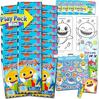 Set of mini Baby Shark party gifts for children - package of 24 mini Baby Shark playing packs with coloring pages, stickers and more (Baby Shark birthday party supplies).. Your complete e-commerce solution, DIAYTAR NIGERIA offers variety and value with nationwide shipping.
