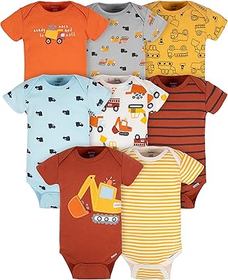 Unisex short-sleeved t-shirt for GERBER children, 8 package (8).. DIAYTAR NIGERIA: Connecting Nigerians with their needs through affordable prices and 5-8 day shipping.