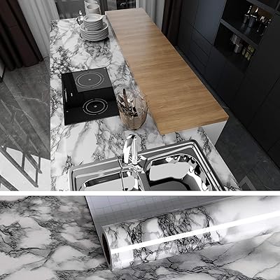 Felike marble marble pattern wallpaper 40 cm x 900 cm, easy to clean, decorative wallpaper removable sticker for dining room, living room, kitchen, bathroom.. Navigate through thousands of products at pocket-friendly prices with DIAYTAR NIGERIA's easy-to-use platform.