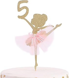 Choice of ballerina cake decoration from 1 to 5 years old - Decoration of Ballenger birthday cake, birthday party of dancing princess, birthday cake decoration, photo studio supplies. (ballerina 5).. DIAYTAR NIGERIA makes online shopping accessible to all with budget-friendly prices and reliable delivery.