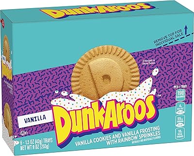 Dunkaroos, vanilla cookies and vanilla frosting, 6 pieces, 266 ml.. DIAYTAR Nigeria — the online store where variety meets value.