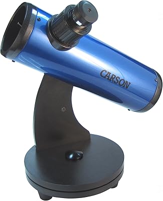 Newtonian reflection telescope Carson Skyseker with Dobson mount, 15-37.5x, blue (JC-200).. Experience budget-friendly shopping at DIAYTAR NIGERIA, Nigeria's premier online marketplace with quick delivery.