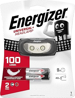 LED Energizer front lamp for exterior doors, hands free, hiking/bike, universal LED front lamp Plus - 100 lumens, black, HDCU22.. Shop anytime, receive on time — only with DIAYTAR Nigeria.