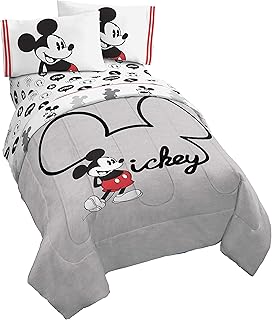 4 -room bed set Jay Franco Disney Mickey Mouse in jersey for double bed - includes a reversible duvet and a set of sheets - Ultra soft polyester resistant to discoloration (official product).. Shop the future with DIAYTAR NIGERIA - thousands of products, unbeatable prices, delivery within a week.
